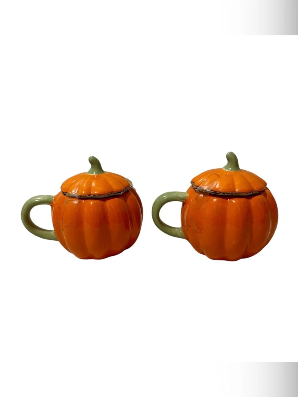 Hyde and EEK! Jack-O-Lantern Mini Figural Mug with Lid - Set of 2